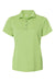 Paragon 104 Womens Saratoga Performance Mini Mesh Short Sleeve Polo Shirt Kiwi Green Flat Front