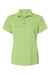 Paragon 104 Womens Saratoga Performance Moisture Wicking Mini Mesh Short Sleeve Polo Shirt Kiwi Green Flat Front