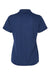 Paragon 104 Womens Saratoga Performance Mini Mesh Short Sleeve Polo Shirt Navy Blue Flat Back