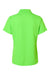 Paragon 104 Womens Saratoga Performance Mini Mesh Short Sleeve Polo Shirt Neon Lime Green Flat Back