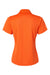 Paragon 104 Womens Saratoga Performance Moisture Wicking Mini Mesh Short Sleeve Polo Shirt Orange Flat Back