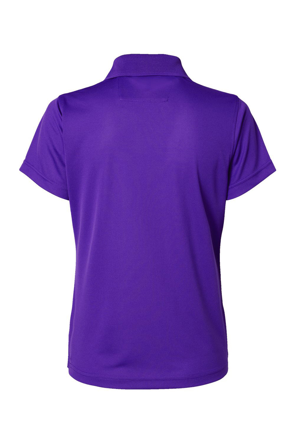 Paragon 104 Womens Saratoga Performance Moisture Wicking Mini Mesh Short Sleeve Polo Shirt Purple Flat Back