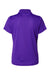 Paragon 104 Womens Saratoga Performance Moisture Wicking Mini Mesh Short Sleeve Polo Shirt Purple Flat Back