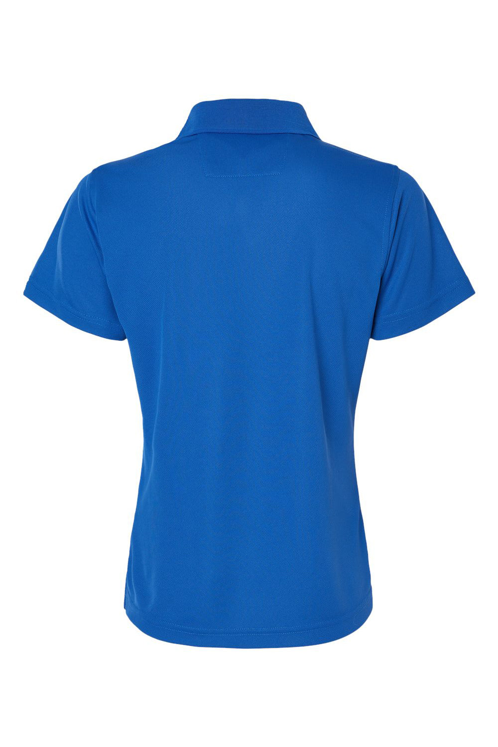 Paragon 104 Womens Saratoga Performance Moisture Wicking Mini Mesh Short Sleeve Polo Shirt Royal Blue Flat Back