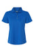 Paragon 104 Womens Saratoga Performance Mini Mesh Short Sleeve Polo Shirt Royal Blue Flat Front
