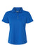 Paragon 104 Womens Saratoga Performance Moisture Wicking Mini Mesh Short Sleeve Polo Shirt Royal Blue Flat Front