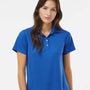 Paragon Womens Saratoga Performance Moisture Wicking Mini Mesh Short Sleeve Polo Shirt - Royal Blue - NEW