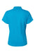 Paragon 104 Womens Saratoga Performance Moisture Wicking Mini Mesh Short Sleeve Polo Shirt Turquoise Blue Flat Back