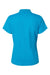 Paragon 104 Womens Saratoga Performance Mini Mesh Short Sleeve Polo Shirt Turquoise Blue Flat Back