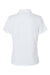 Paragon 104 Womens Saratoga Performance Moisture Wicking Mini Mesh Short Sleeve Polo Shirt White Flat Back