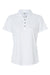 Paragon 104 Womens Saratoga Performance Moisture Wicking Mini Mesh Short Sleeve Polo Shirt White Flat Front