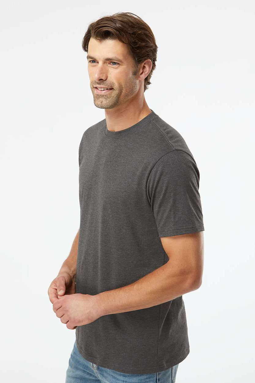 Kastlfel 2010 Mens Recycled Soft Short Sleeve Crewneck T-Shirt Carbon Grey Model Side