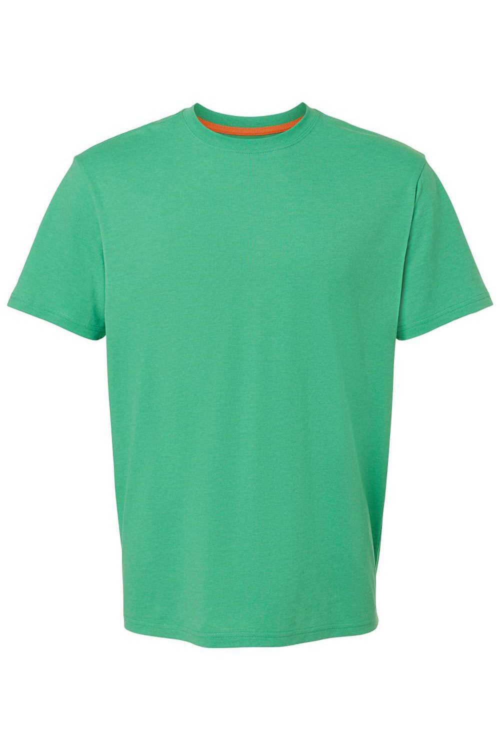 Kastlfel 2010 Mens Recycled Soft Short Sleeve Crewneck T-Shirt Green Flat Front