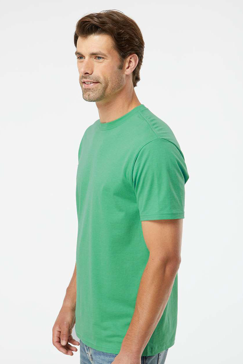 Kastlfel 2010 Mens Recycled Soft Short Sleeve Crewneck T-Shirt Green Model Side
