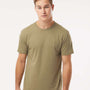 Kastlfel Mens Recycled Soft Short Sleeve Crewneck T-Shirt - Moss Green - NEW