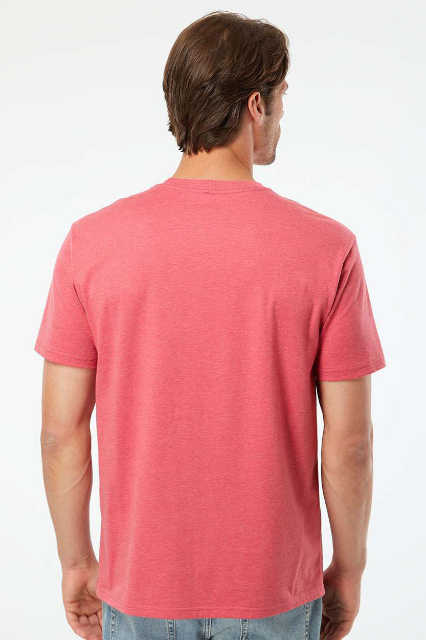 Kastlfel 2010 Mens Recycled Soft Short Sleeve Crewneck T-Shirt Red Model Back