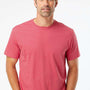 Kastlfel Mens Recycled Soft Short Sleeve Crewneck T-Shirt - Red