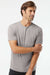 Kastlfel 2010 Mens Recycled Soft Short Sleeve Crewneck T-Shirt Steel Grey Model Front