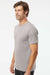 Kastlfel 2010 Mens Recycled Soft Short Sleeve Crewneck T-Shirt Steel Grey Model Side