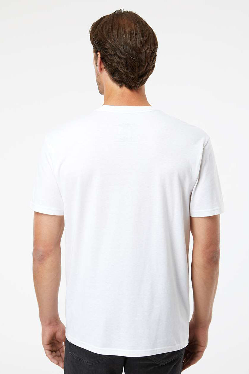 Kastlfel 2010 Mens Recycled Soft Short Sleeve Crewneck T-Shirt White Model Back