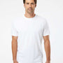 Kastlfel Mens Recycled Soft Short Sleeve Crewneck T-Shirt - White - NEW