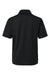 Paragon 108Y Youth Saratoga Performance Moisture Wicking Mini Mesh Short Sleeve Polo Shirt Black Flat Back