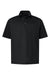 Paragon 108Y Youth Saratoga Performance Moisture Wicking Mini Mesh Short Sleeve Polo Shirt Black Flat Front