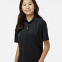 Paragon Youth Saratoga Performance Moisture Wicking Mini Mesh Short Sleeve Polo Shirt - Black - NEW