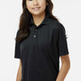Paragon Youth Saratoga Performance Moisture Wicking Mini Mesh Short Sleeve Polo Shirt - Black