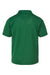 Paragon 108Y Youth Saratoga Performance Moisture Wicking Mini Mesh Short Sleeve Polo Shirt Hunter Green Flat Back