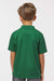 Paragon 108Y Youth Saratoga Performance Moisture Wicking Mini Mesh Short Sleeve Polo Shirt Hunter Green Model Back