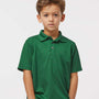 Paragon Youth Saratoga Performance Moisture Wicking Mini Mesh Short Sleeve Polo Shirt - Hunter Green - NEW