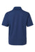 Paragon 108Y Youth Saratoga Performance Moisture Wicking Mini Mesh Short Sleeve Polo Shirt Navy Blue Flat Back