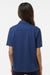 Paragon 108Y Youth Saratoga Performance Moisture Wicking Mini Mesh Short Sleeve Polo Shirt Navy Blue Model Back