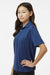Paragon 108Y Youth Saratoga Performance Moisture Wicking Mini Mesh Short Sleeve Polo Shirt Navy Blue Model Side
