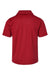 Paragon 108Y Youth Saratoga Performance Moisture Wicking Mini Mesh Short Sleeve Polo Shirt Red Flat Back