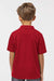 Paragon 108Y Youth Saratoga Performance Moisture Wicking Mini Mesh Short Sleeve Polo Shirt Red Model Back