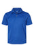 Paragon 108Y Youth Saratoga Performance Moisture Wicking Mini Mesh Short Sleeve Polo Shirt Royal Blue Flat Front