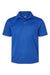 Paragon 108Y Youth Saratoga Performance Mini Mesh Short Sleeve Polo Shirt Royal Blue Flat Front