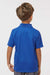 Paragon 108Y Youth Saratoga Performance Moisture Wicking Mini Mesh Short Sleeve Polo Shirt Royal Blue Model Back