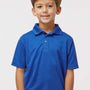 Paragon Youth Saratoga Performance Moisture Wicking Mini Mesh Short Sleeve Polo Shirt - Royal Blue
