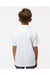 Paragon 108Y Youth Saratoga Performance Mini Mesh Short Sleeve Polo Shirt White Model Back