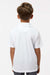 Paragon 108Y Youth Saratoga Performance Moisture Wicking Mini Mesh Short Sleeve Polo Shirt White Model Back