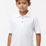 Paragon Youth Saratoga Performance Moisture Wicking Mini Mesh Short Sleeve Polo Shirt - White