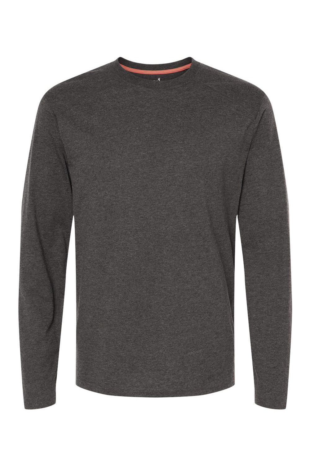 Kastlfel 2016 Mens RecycledSoft Long Sleeve Crewneck T-Shirt Carbon Grey Flat Front