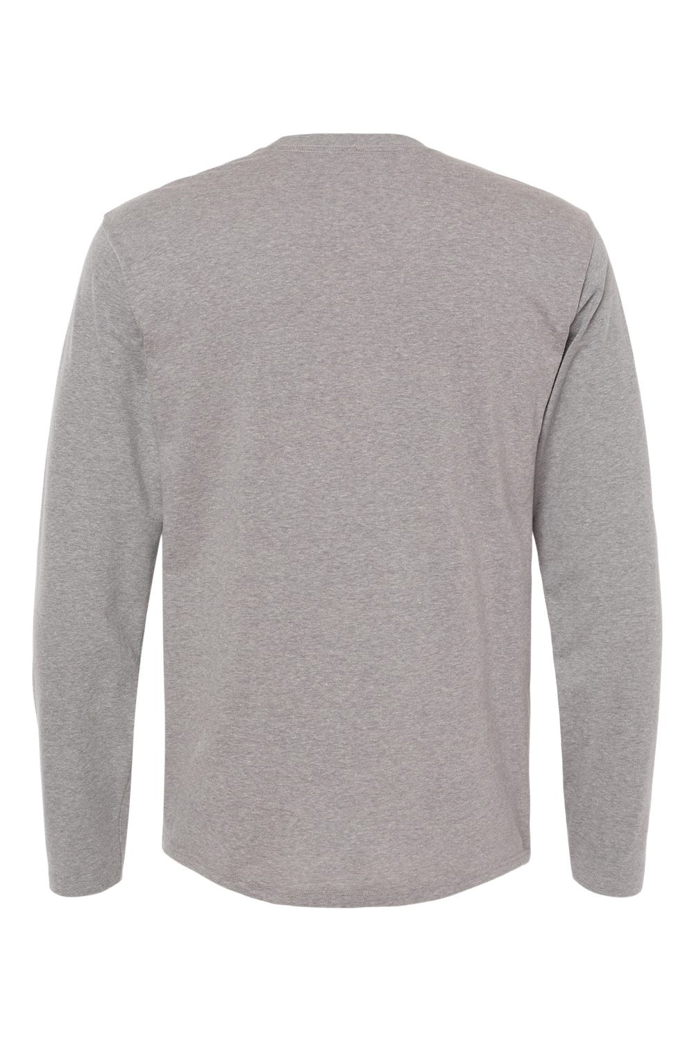 Kastlfel 2016 Mens Recycled Soft Long Sleeve Crewneck T-Shirt Steel Grey Flat Back