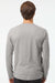 Kastlfel 2016 Mens Recycled Soft Long Sleeve Crewneck T-Shirt Steel Grey Model Back