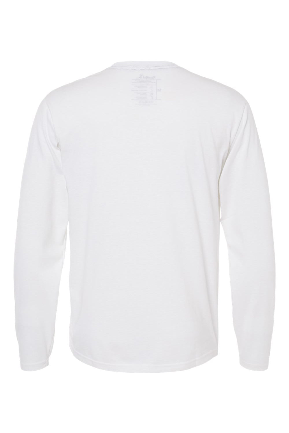 Kastlfel 2016 Mens Recycled Soft Long Sleeve Crewneck T-Shirt White Flat Back