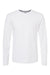 Kastlfel 2016 Mens Recycled Soft Long Sleeve Crewneck T-Shirt White Flat Front