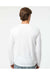 Kastlfel 2016 Mens RecycledSoft Long Sleeve Crewneck T-Shirt White Model Back